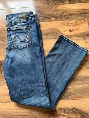 BKE Hudson Bootcut Jeans Womens Sz 16 Stretch Medium Wash Western Festival